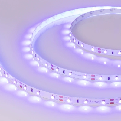 Лента RT-A60-8mm 12V UV400 (4.8 W/m, IP20, 2835, 5m) (Arlight, Открытый)