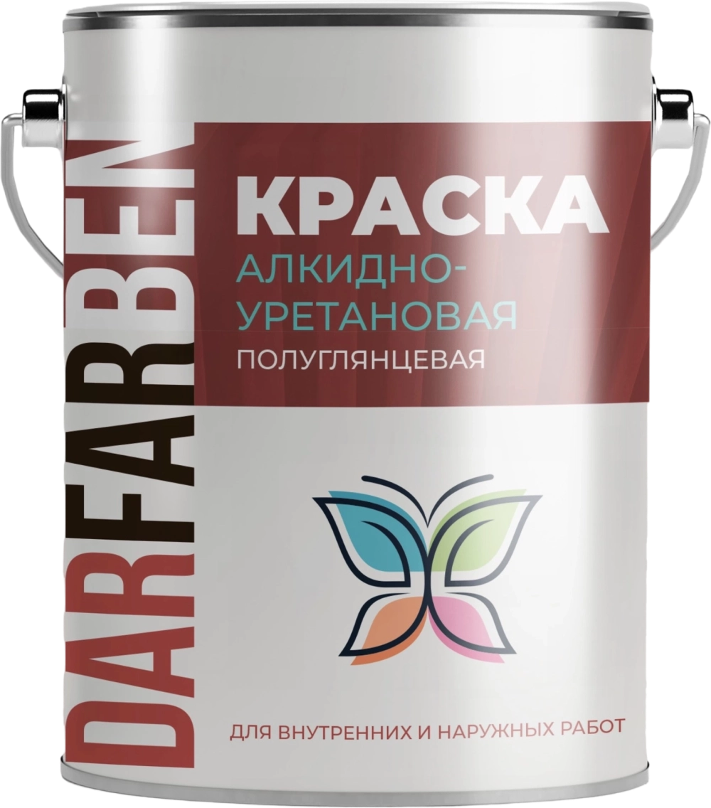 Краска алкидно-уретановая полуглянцевая 5 кг