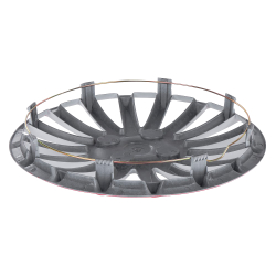 Колпаки R15 Orion 4шт (бело-красные) ABS-пластик ARNEZI A0702079
