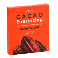 Тонизирующая гидрогелевая маска для лица с какао Petitfee Cacao Energizing Hydrogel Face Mask, 32г*1шт.