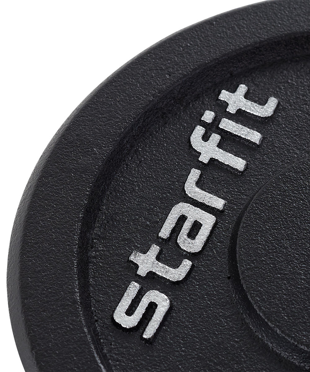 Диск чугунный STARFIT BB-204 d=26 мм, черный, 5 кг