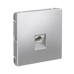 Розетка компьютерная RJ45, Cat 5e Systeme Electric ArtGallery Алюминий GAL000383