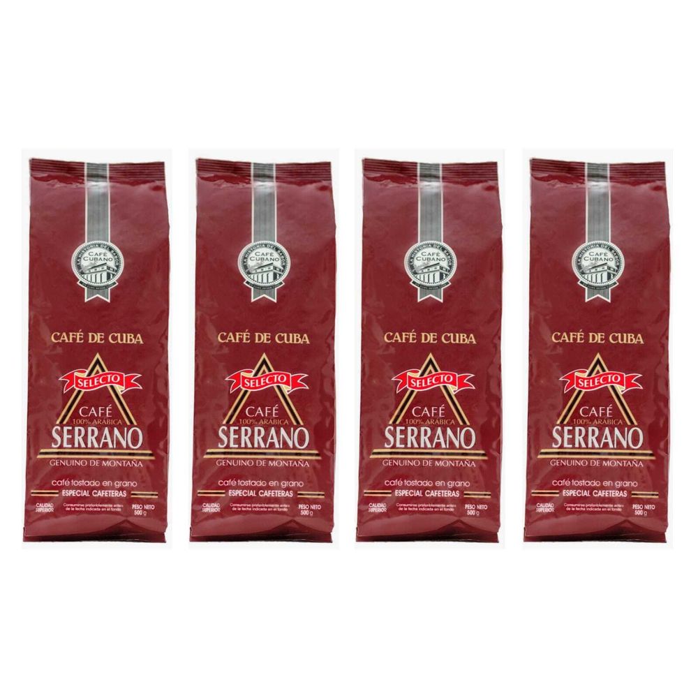 Кофе в зернах Serrano Selecto 500 гр, 4 шт