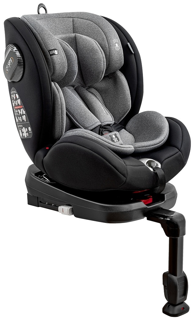 Pituso Удерживающее устройство для детей 0-36 кг Roys, Dark grey+black Inlay/Темно-серый+черн вклад