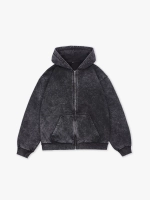 Худи на молнии Garment dyed 380 г