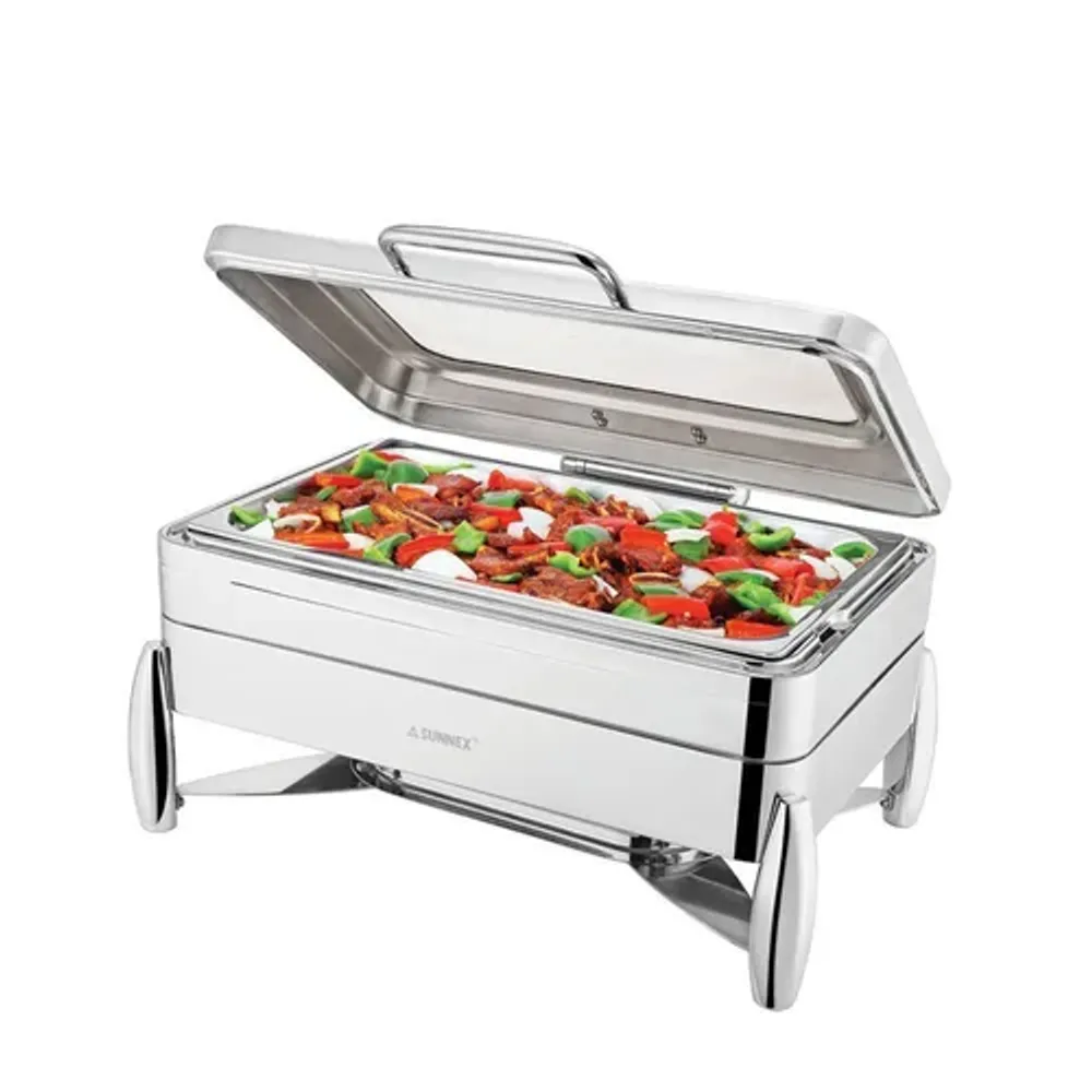 Мармит 8,5 л 1/1*65 с откидной крышкой и окном нерж. SUNNEX