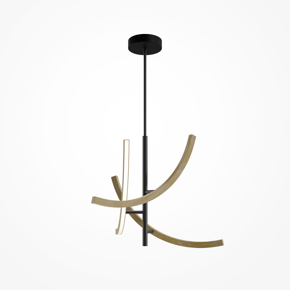 Подвесной светодиодный светильник Maytoni Wabi MOD428PL-L27BK