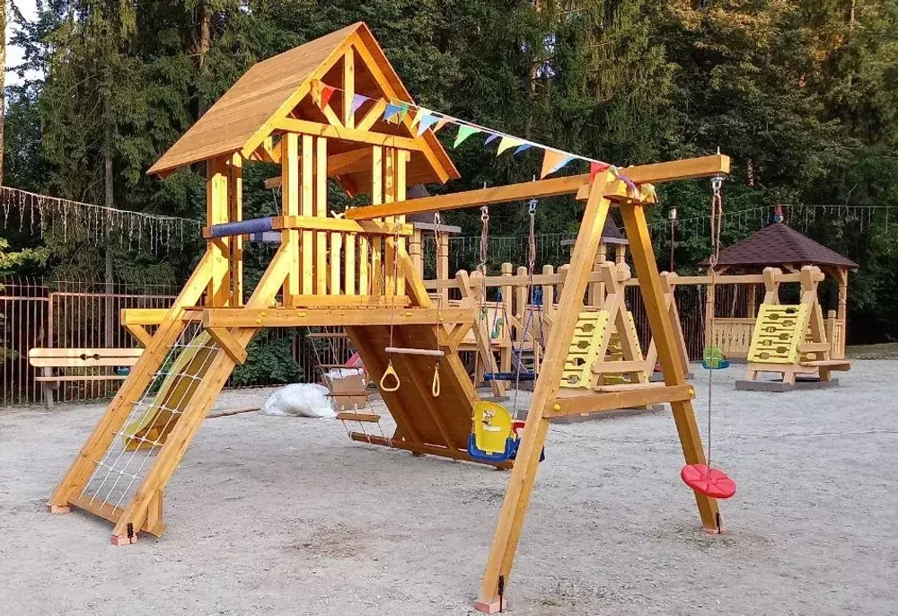 Деревянный игровой комплекс Савушка ЛЮКС - 2