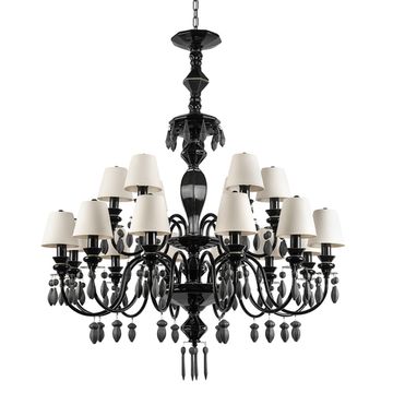 Подвесной светильник 18*Е14 10203/12+6 Black черный Grace LOFT IT