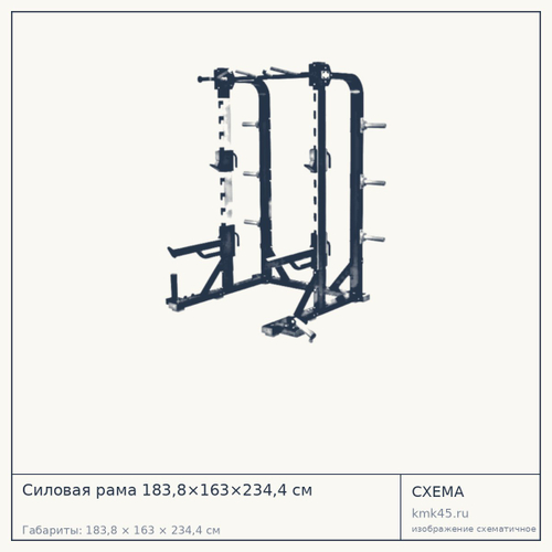 Силовая рама 183,8×163×234,4 см — от 229 000 ₽