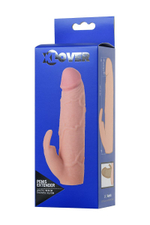 Телесная насадка Toyfa XLover для увеличения размера - 16,8 см. (Цвет: телесный)
