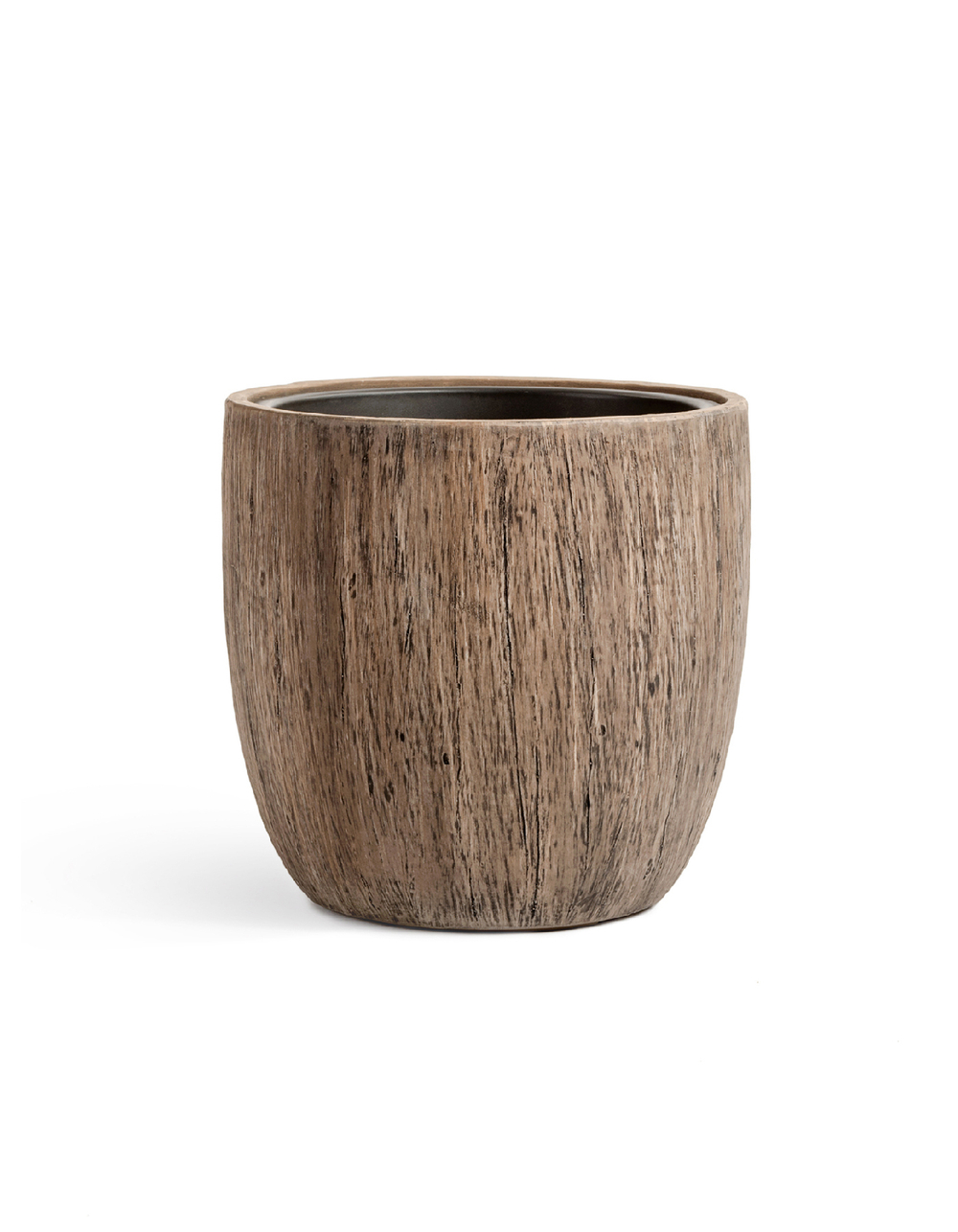 Кашпо TREEZ Effectory Wood Округлый конус Светлый дуб д-40 см, в-39 см 41.3317-03-012-WB-40