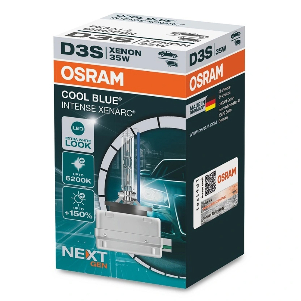 Ксеноновая лампа Osram D3S Xenarc Cool Blue Intense NEXT GENERATION +150%