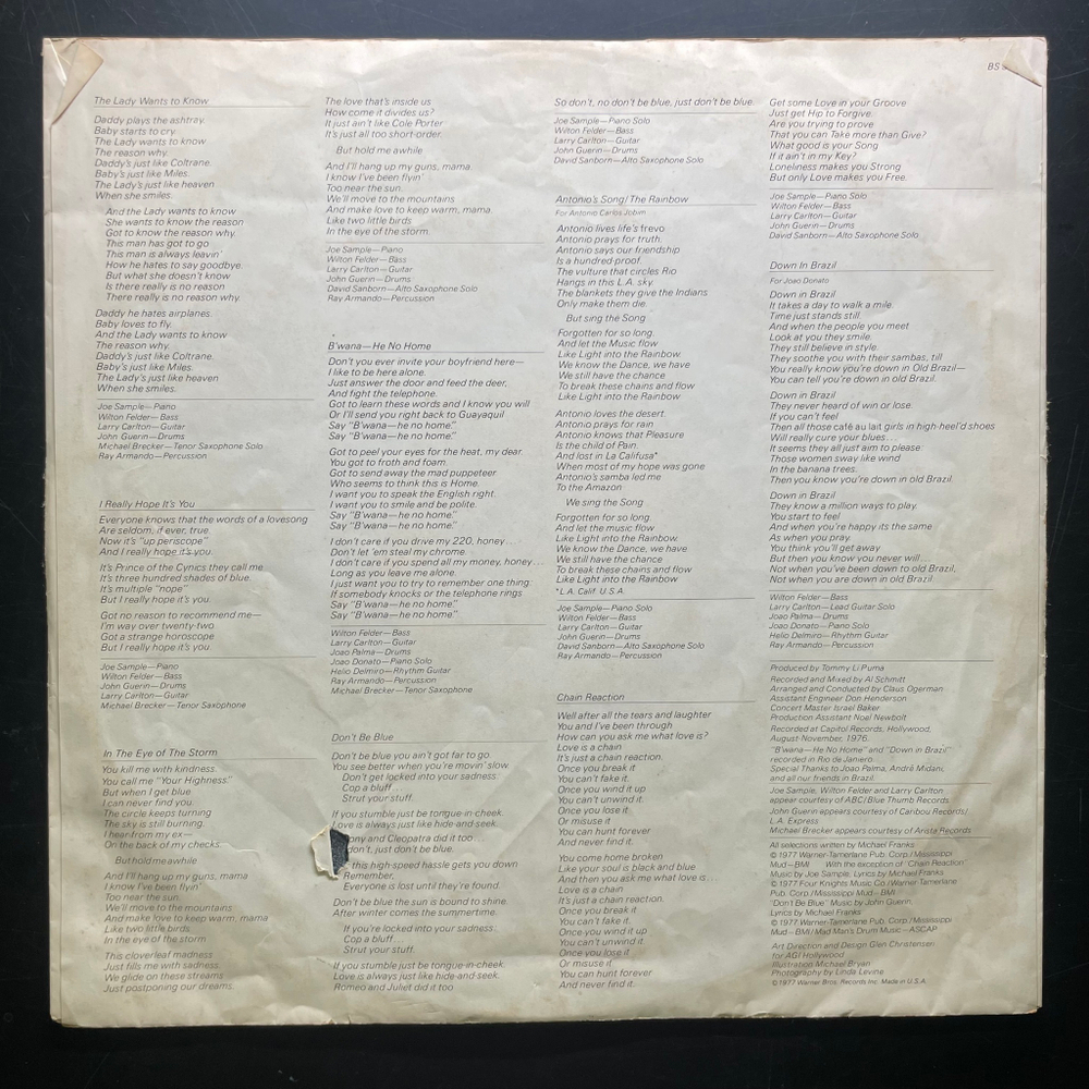 Michael Franks ‎– Sleeping Gypsy (США 1977г.)