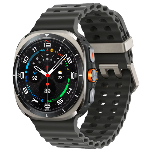 Умные часы Samsung Galaxy Watch Ultra (2025) 47mm LTE, ремешок Marine, Titanium Silver (Серый титан) SM-L705
