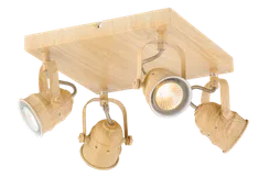 Светильник Sfera Sveta 85936/4C WOOD, 4×15 Вт, древесный