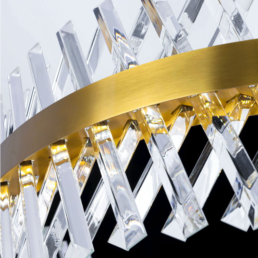 Citilux Ричард CL336083 LED Люстра хрустальная с пультом Бронза