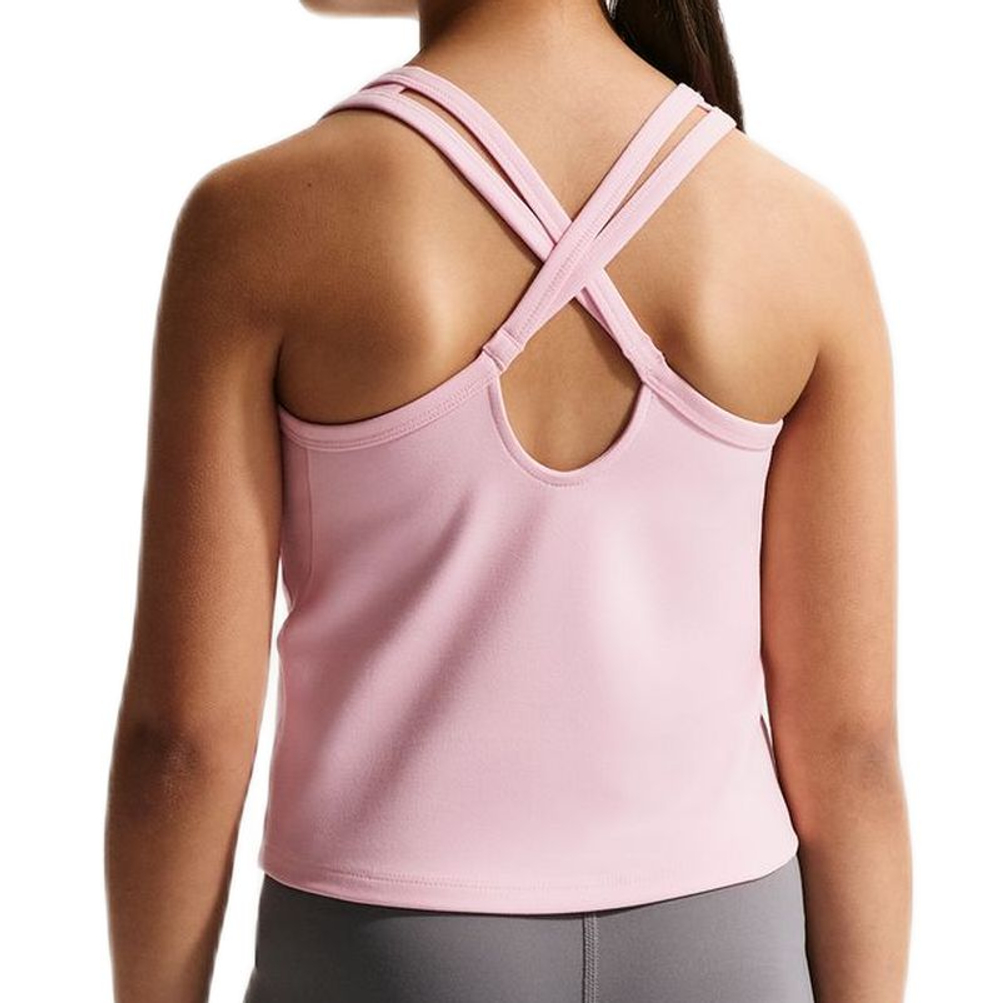 Футболка для девочки Nike Kids Dri-Fit One Fitted Tank - med soft pink/white