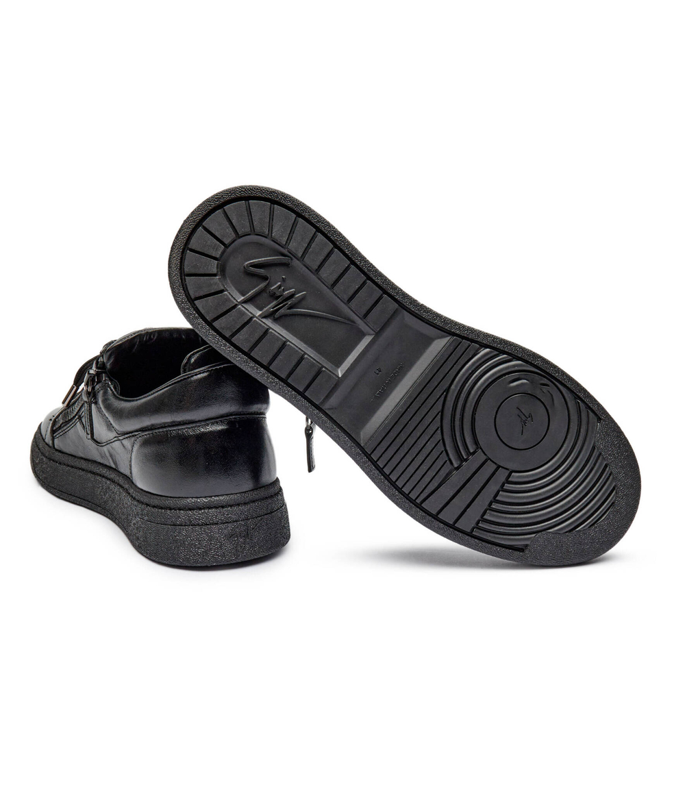 Кожаные кроссовки Giuseppe Zanotti - черный(RU40019)