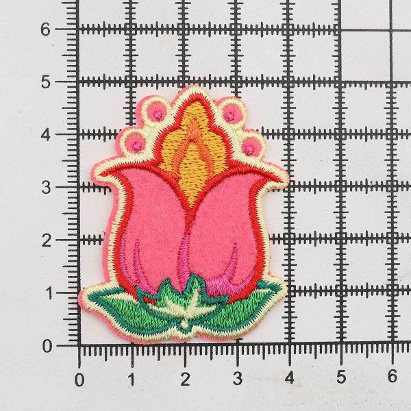Аппликация термоклеевая Цветок, 4х5cm, Hobby&Pro