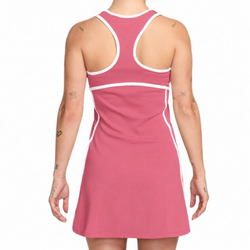 Женское теннисное платье Nike Court Dri-Fit Advantage Tennis — peony/white
