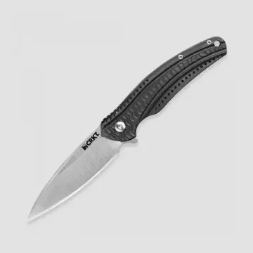 Нож скл. фикс"Grey Titanium Nitride"кл.белый,рук.титан,клипса