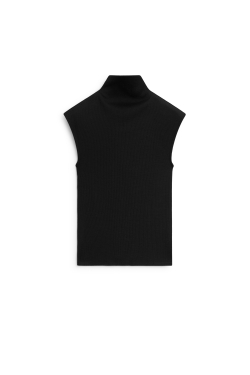 Massimo Dutti Топ из 100% шерсти - Limited Edition, черный
