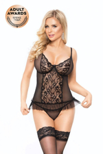 Корсет и трусики Softline Collection Capri черный S