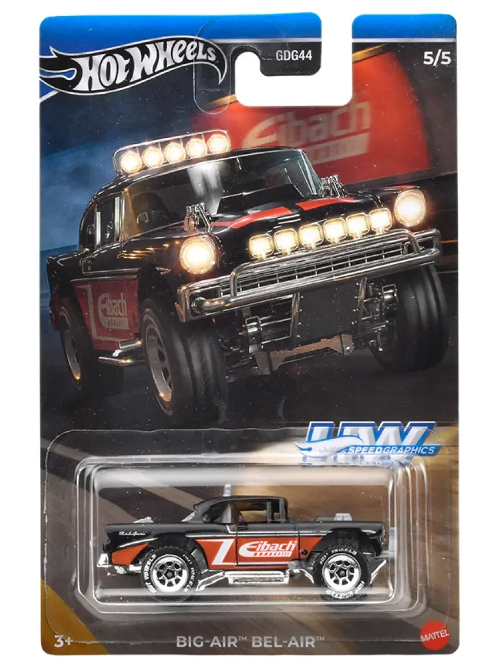 Машинка Хот Вилс Speed Graphics Big Air Bel Air GDG44 HRT05