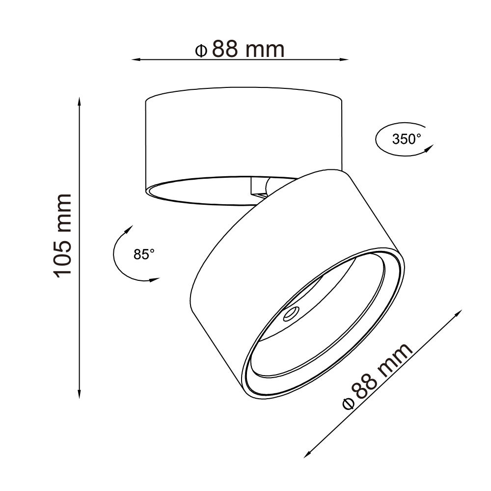 Светильник накладной LED 14W 4000K