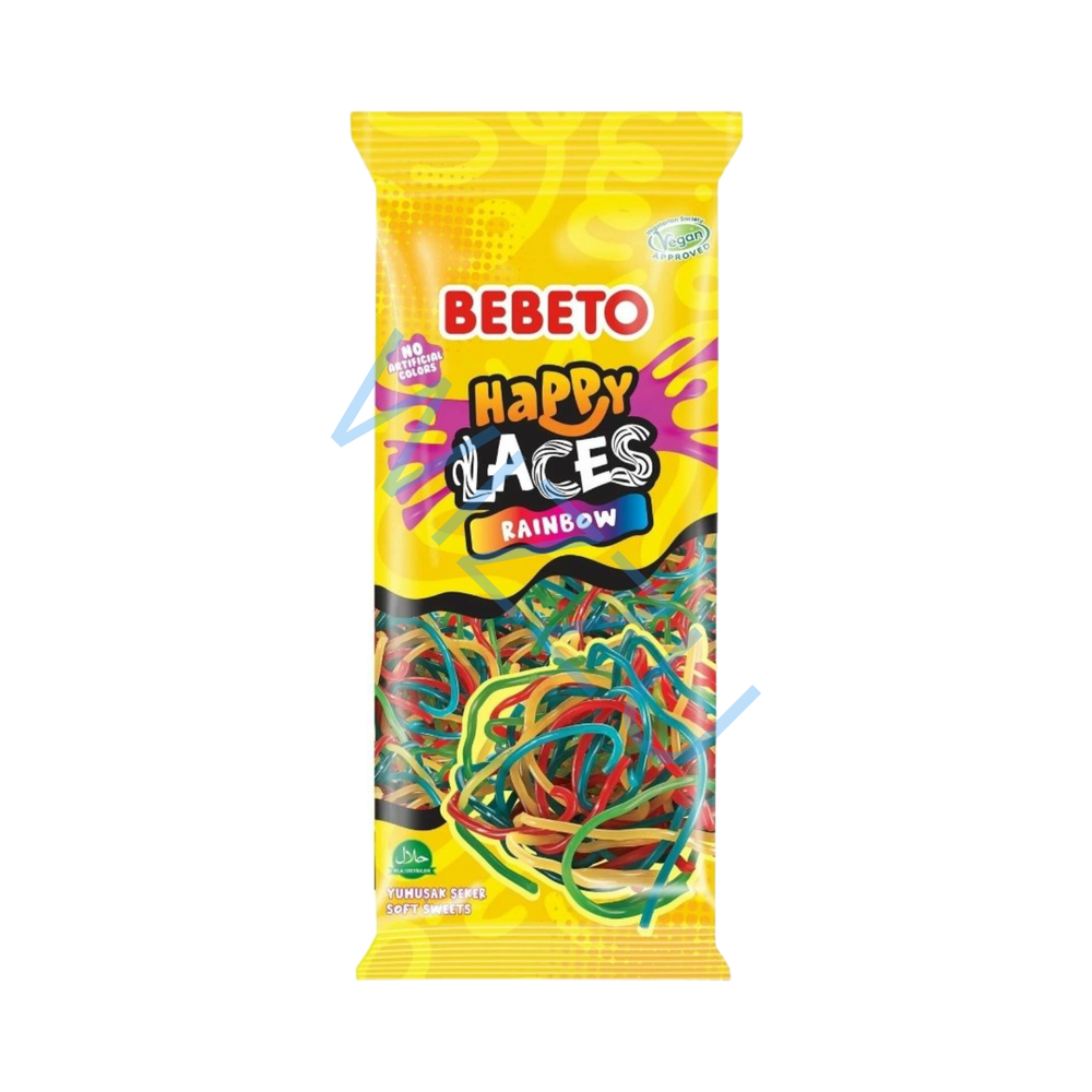 Мармелад BEBETO HAPPY LACES RAINBOW  160г
