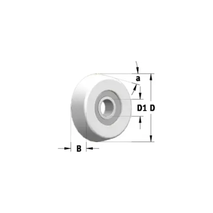 Подшипник для фрезы D25,4x5° посадка 6,3_S WPW B250050C