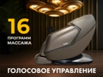 Массажное кресло FUJIMO МАСТЕР Ци Серо-бежевый