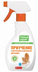 Apicenna Умный Спрей приучение к когтеточке и местам игр для кошек 200мл