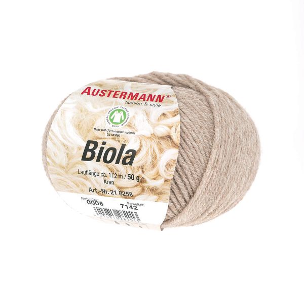 Пряжа Austermann (Аустерманн) Biola / уп.10 мот. по 50 г, 112 м, 12008