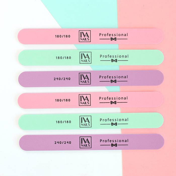 Пилка "Овал" Розовая 180/180