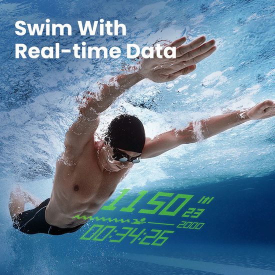 Очки для плавания Holoswim 2 Go AR Smart Swim Goggles (Black)