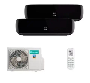 Мульти сплит-система Hisense на 2 комнаты (25+25 кв.м.) Black