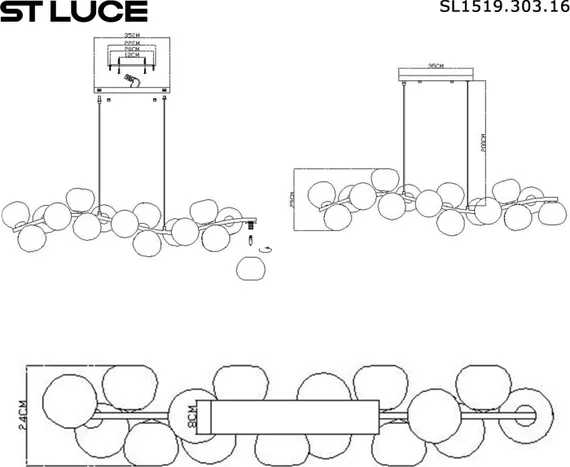 Подвесной светильник SL1519.303.16 ST Luce