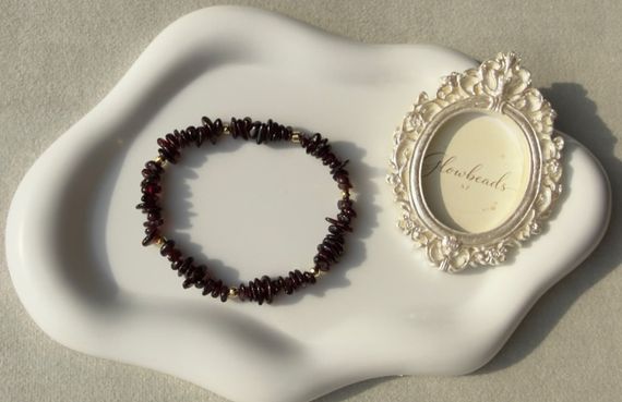 Bilərzik / Браслет / Bracelet Royal Garnet Qranat daşından qolbağı
