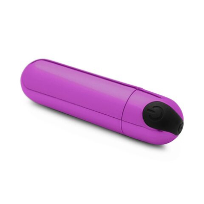 Лиловая вибропуля 10X Rechargeable Vibrating Metallic Bullet (Цвет: лиловый)