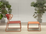 Кресло лаунж плетеное Scab Design Lisa Lounge Club, терракотовый