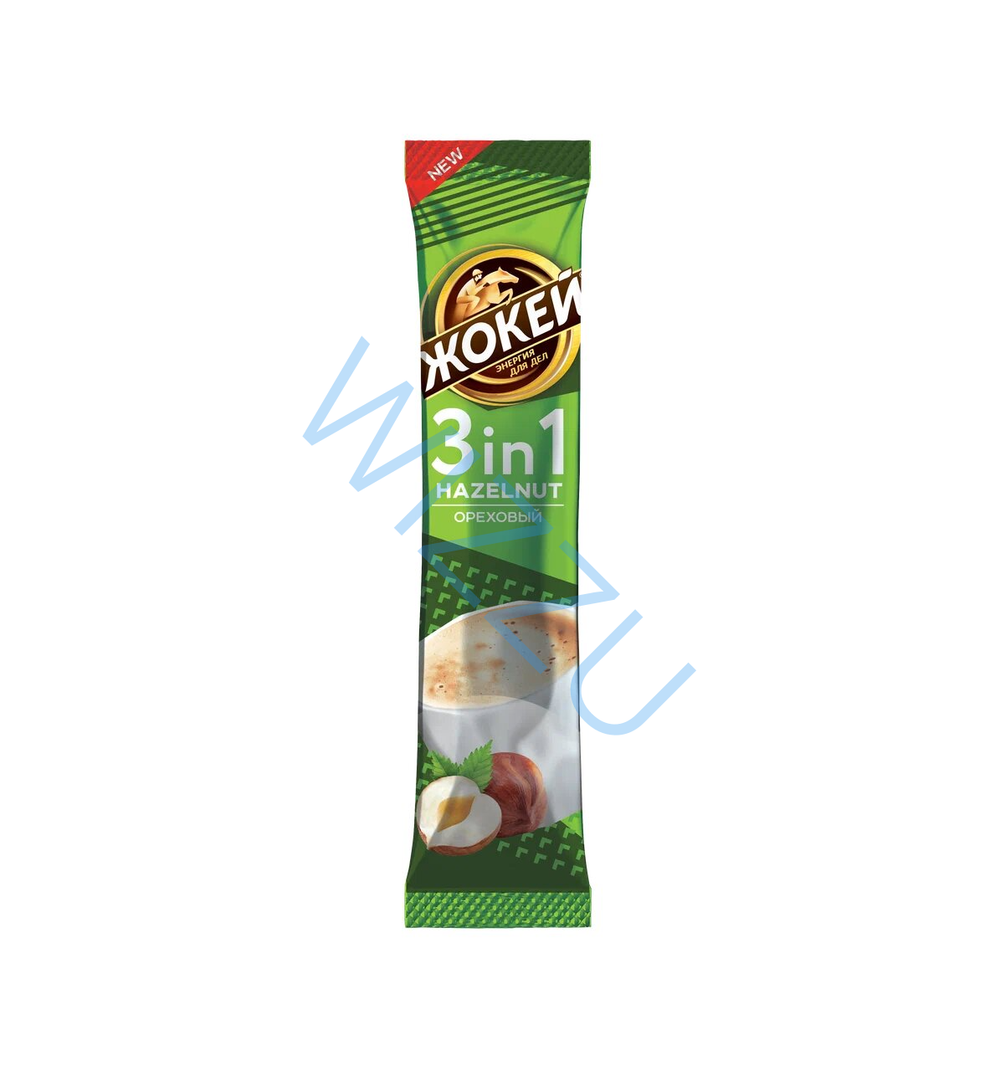 Кофе Жокей Ореховый 3в1 12 гр м/у