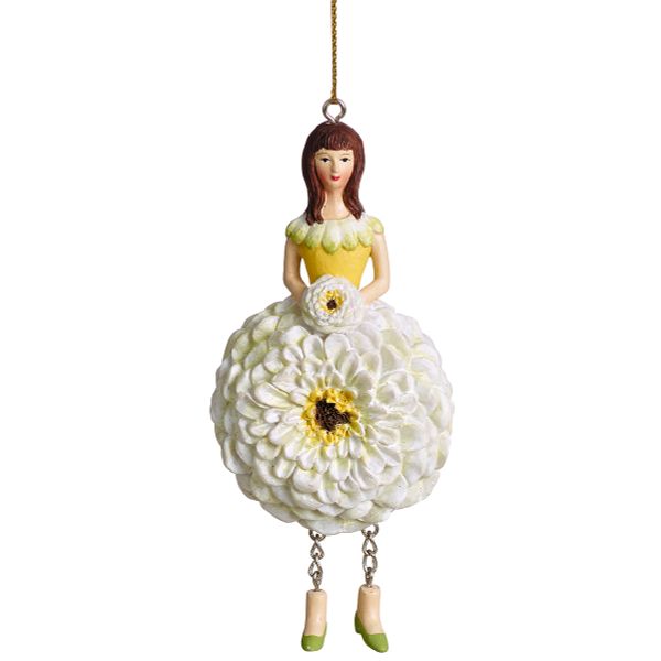 Фигурка декоративная Fiebiger Floristik: Blumenmädchen (цветочная фея) Цинния l=12 см