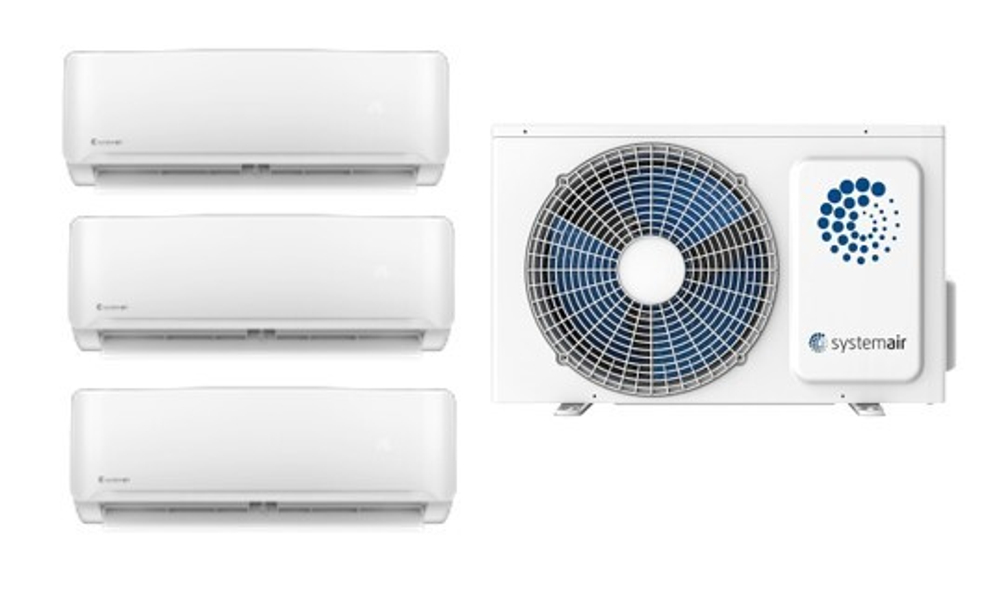 Systemair MULTI4 36 EVO / SYSPLIT WALL SIMPLE 09 EVO HP Q х 3