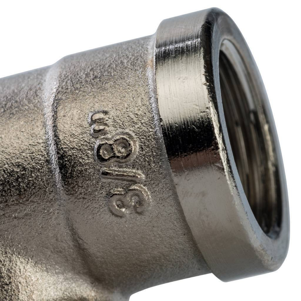 Угольник STOUT никелированный 3/8" ВР/ВР