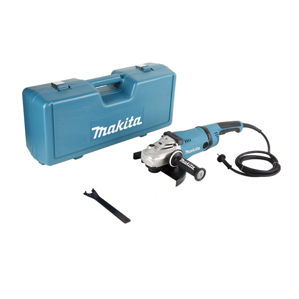 Угловая шлифмашина УШМ Болгарка электрическая (сетевая) Makita GA 9030 SFK1 220В 2,4 кВт, диск 230 мм GA9030SFK1