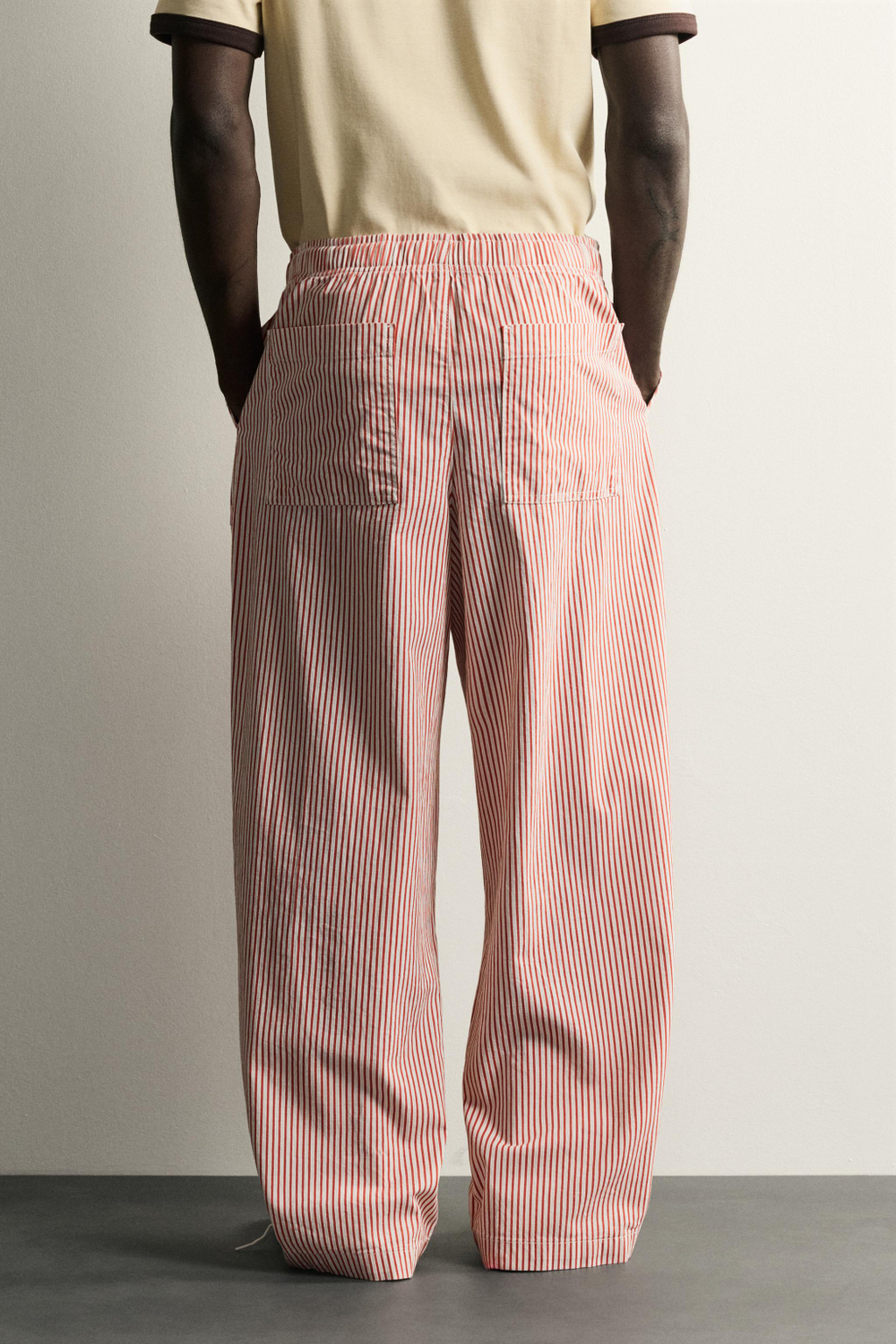 БРЮКИ BAGGY FIT В ПОЛОСКУ — ZARA · 2553/302