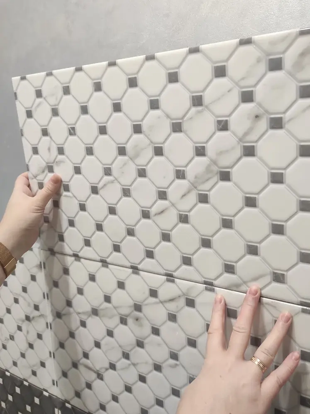 Элеганс сер низ 03 в2 / Elegance grey wall 03 v2  300х500 (1-й сорт)
