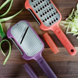 Терка и овощечистка 2-в-1 25см Trebonn Kitchen Tools фиолетовый